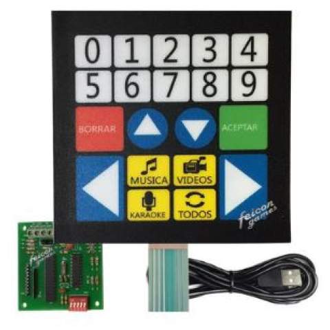 pad para rockolas de flechas con números