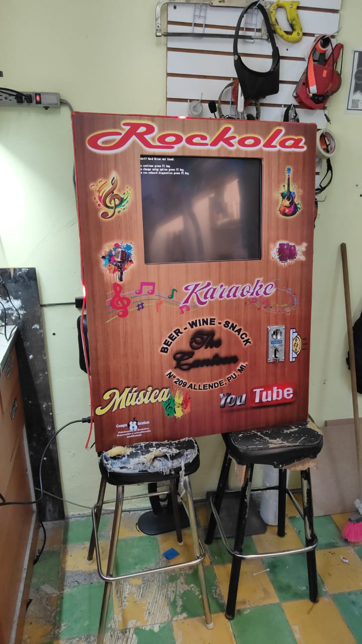 rockola pared con pantalla touch 19" rockola pared con pantalla touch 19"
