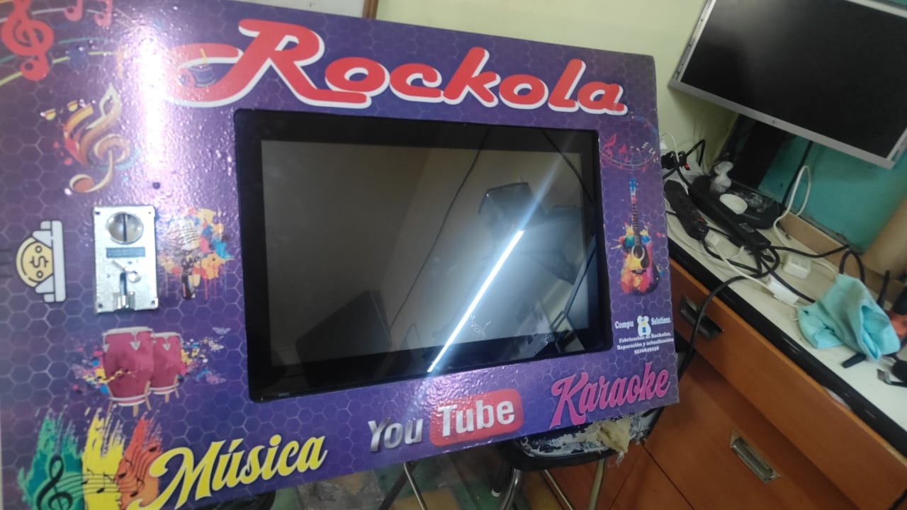 rockola pared horizontal pantalla touch 21" rockola pared horizontal pantalla touch 21"