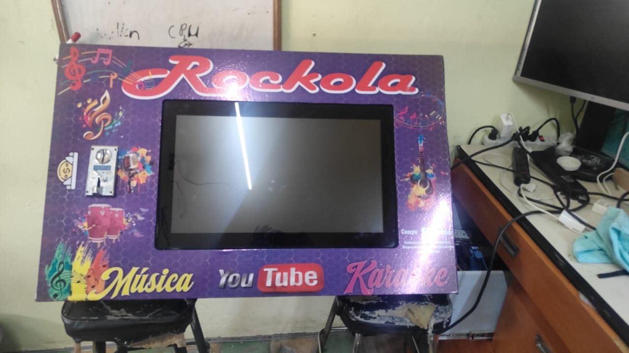 rockola pared horizontal pantalla touch 21" rockola pared horizontal pantalla touch 21"